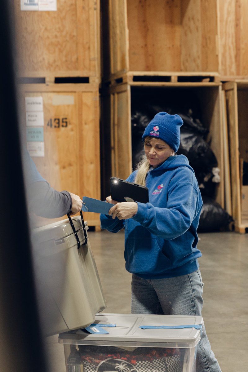 Real Superior Contents soft goods & textile restoration — tagged & logged