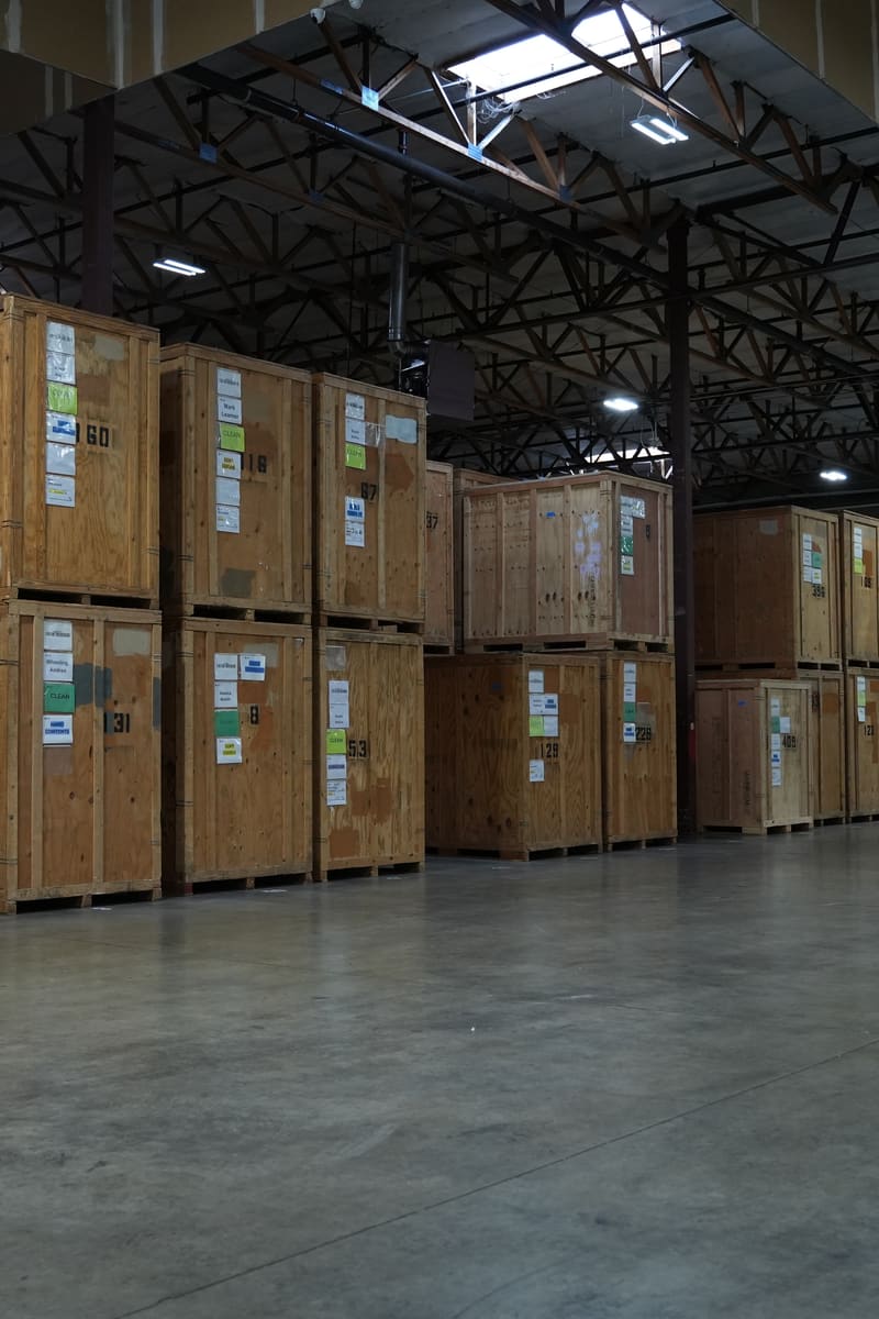 Real Superior Contents secure storage — inside our facility